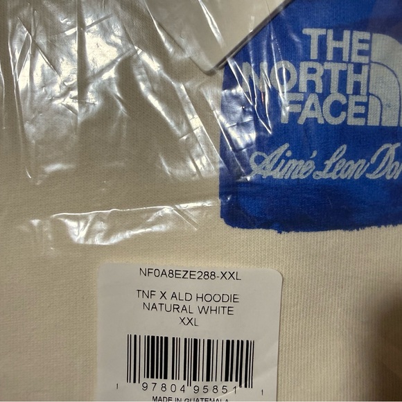 Aime Leon Dore ALD / The North Face Logo Hoodie Pristine White Logo Size XXL - Picture 6 of 7